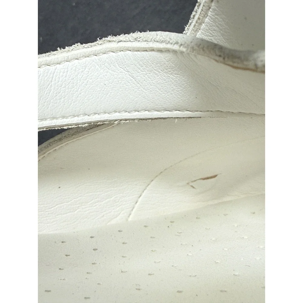 SAS Wedge Sandals Womens 9.5 N White Leather Tripad Comfort Slingback B9 219290